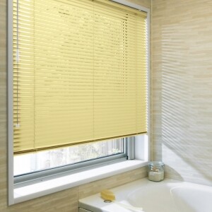 アルミブラインド-ベーシック・遮熱-(浴窓ビス止め式)ライトイエロー JC-2069