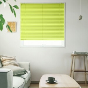 アルミブラインド-ベーシック・遮熱-(通常ビス止め式)イエローグリーン  JC-2853