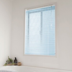 アルミブラインド-ベーシック・遮熱-(浴窓テンション式) ソフトブルー JC-2077