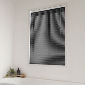 アルミブラインド-ベーシック・遮熱-(浴窓テンション式)ブラック(ツヤ消し) JC-2842