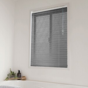 アルミブラインド-ベーシック・遮熱-(浴窓テンション式)ダークグレー(ツヤあり) JC-2847