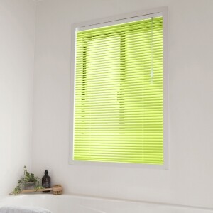 アルミブラインド-ベーシック・遮熱-(浴窓テンション式)イエローグリーン  JC-2853