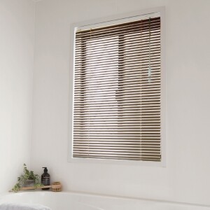 アルミブラインド-木目調・遮熱-(浴窓ビス止め式) ウォールナット JC-2009