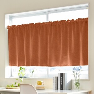 オリビア カフェカーテン J-99017 オレンジ