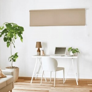 ロールスクリーン-カジュアルウォッシャブル サンドベージュ JC-6035