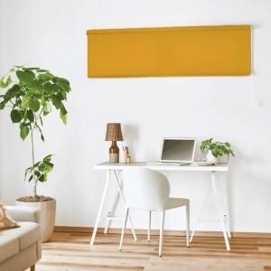 ロールスクリーン-カジュアルウォッシャブル ウォームイエロー JC-6036