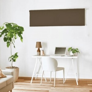 ロールスクリーン-カジュアルウォッシャブル ダークブラウン JC-6038