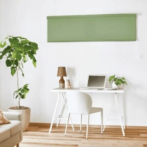 ロールスクリーン-カジュアルウォッシャブル アイビーグリーン JC-6053