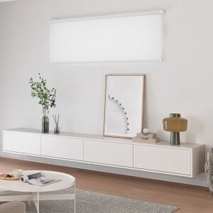 ロールスクリーン-ファブリックウォッシャブル スノーホワイト JC-6093