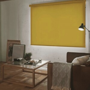 ロールスクリーン-ファブリックウォッシャブル遮光 マスタード JC-6155