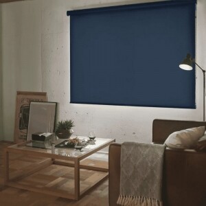 ロールスクリーン-ファブリックウォッシャブル遮光 インディゴブルー JC-6159