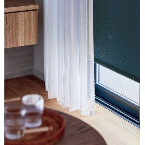 ロールスクリーン-フォーマルウォッシャブル ブルーグリーン JC-6128