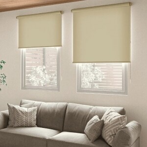 ロールスクリーン-Nプレーンウォッシャブル ベージュ JC-6009