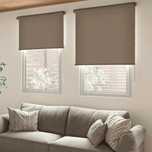 ロールスクリーン-Nプレーンウォッシャブル ゼビアブラウン JC-6012