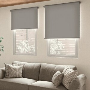 ロールスクリーン-Nプレーンウォッシャブル ダークグレー JC-6015