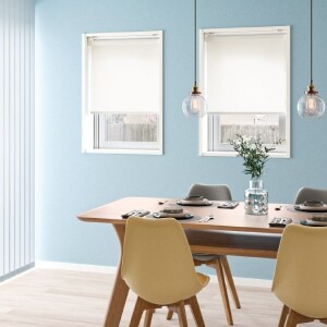 ロールスクリーン-Nプレーンウォッシャブル ピンクホワイト JC-6017