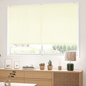 ロールスクリーン-省エネウォッシャブル イエローアイボリー JC-6262