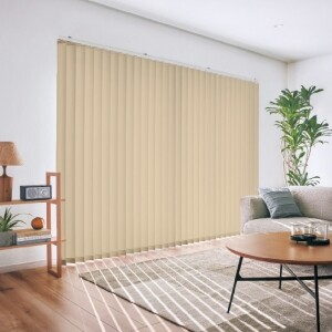 バーチカルブラインド-カジュアルウォッシャブル- カフェオレ JC-6031