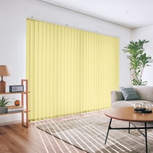 バーチカルブラインド-カジュアルウォッシャブル- カスタードイエロー JC-6032