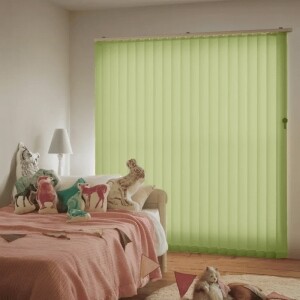 バーチカルブラインド-カジュアルウォッシャブル- イエローグリーン JC-6049
