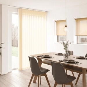 バーチカルブラインド-省エネウォッシャブル- ピンクベージュ JC-6261