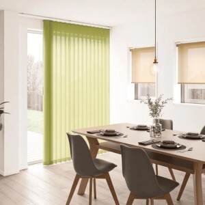 バーチカルブラインド-省エネウォッシャブル- アップルグリーン JC-6264