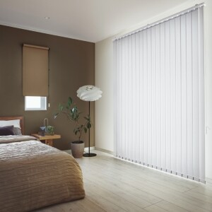 バーチカルブラインド-ウォッシャブル遮光- クールホワイト JC-6170