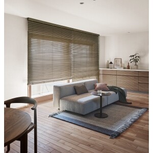 ウッドブラインド　ベーシック　Nグレイッシュブラウン　JC-2214