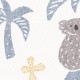 コアラビーチ カット生地 J-52050 ブルー 生地