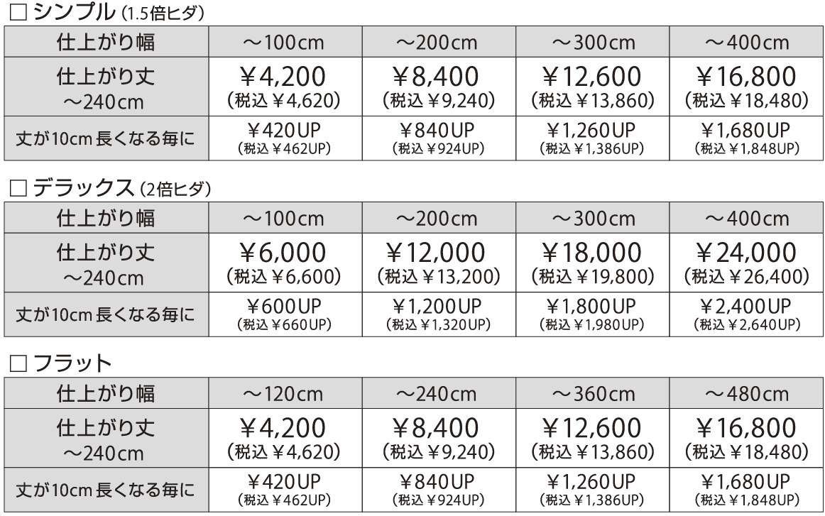 HR価格表