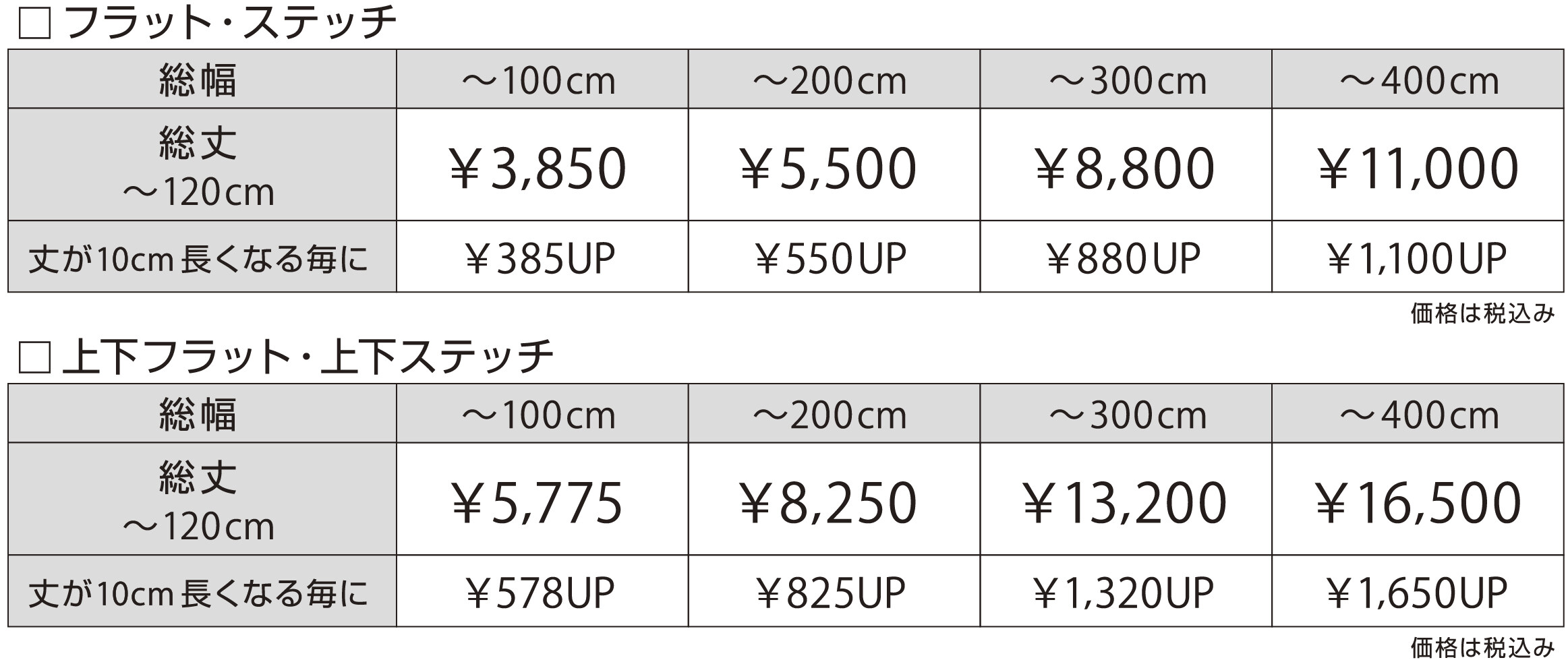 HR価格表