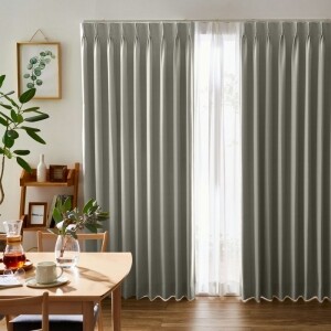 ツル カーテン JD-67292R グレーベージュ0