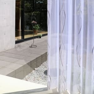 ウィート レースカーテン JE-92608 ブラウン0