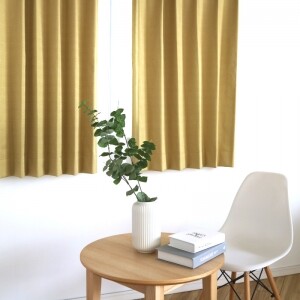 ソワレ カーテン JF-91027 イエロー