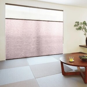 プリーツスクリーン-和紙調A- モーヴピンク JC-50190
